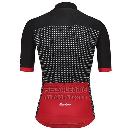 2018 Fietskleding Tour de Suisse Helvetia Zwart Rood Korte Mouwen en Koersbroek